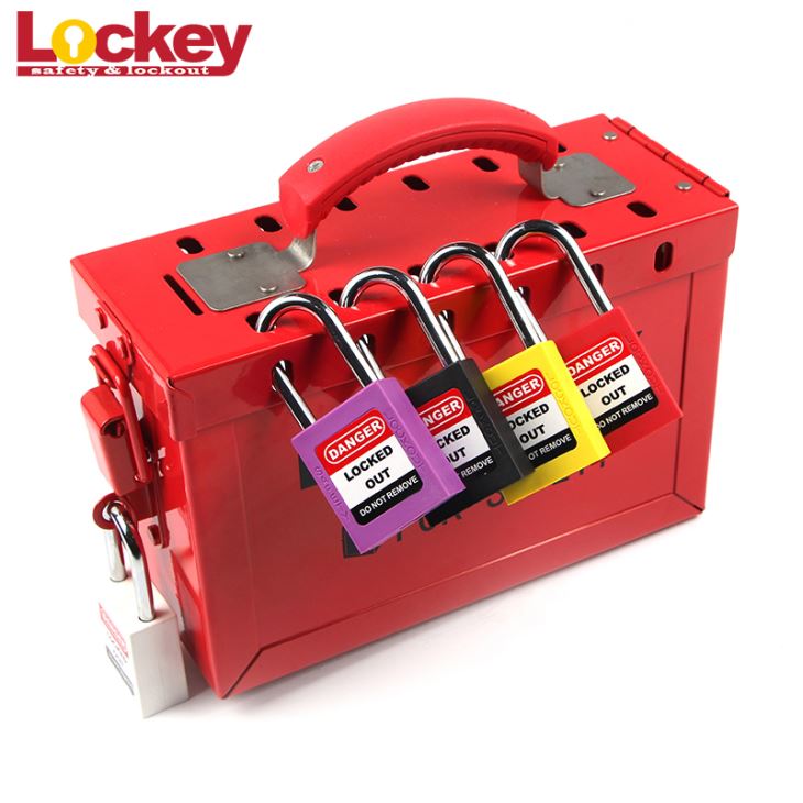 휴대용 강철 안전 로토 그룹 잠금 Tagout Box